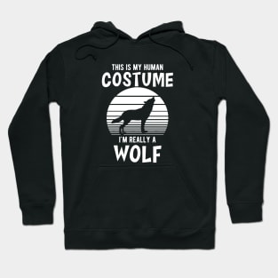 Wolf - This is my human costume I'm really a wolf Hoodie